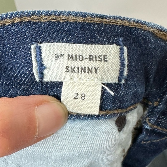 MADEWELL 9" Mid-Rise Skinny Jeans TENCEL™ Denim Edition Size 28 - Picture 6 of 10
